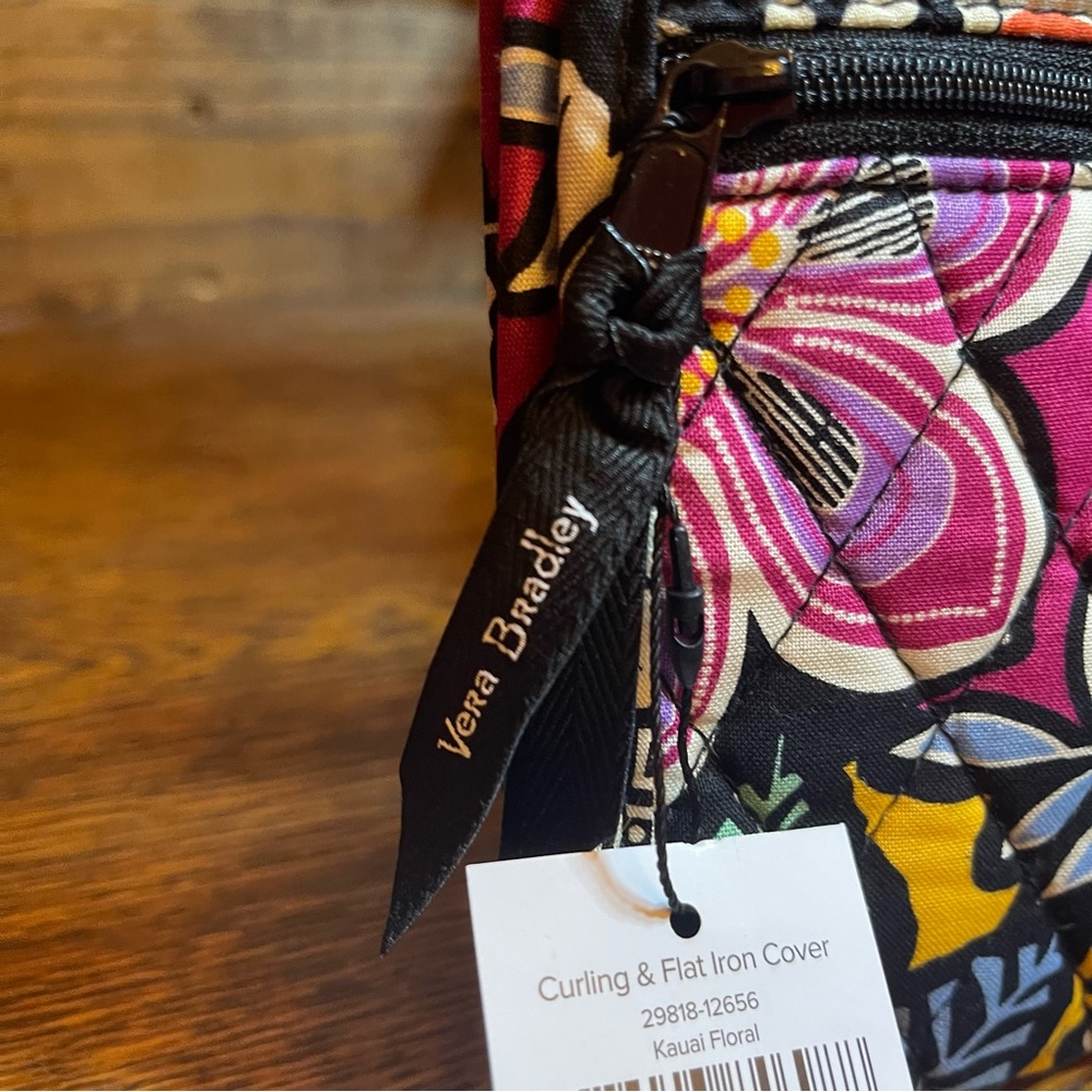 Vera Bradley Kauai Floral Curling & Flat Iron Travel Carrier Bag NWT New - Picture 4 of 9